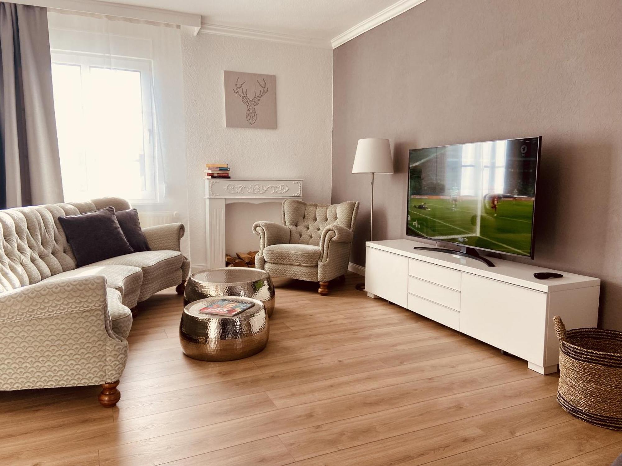 Casa Rehse I Stilvolles Apartment I 24H-Self-Check-In I Kostenlos Parken & Wlan I 55-Zoll-Smart&Kabel-Tv I Oepnv Erfurt Eksteriør billede